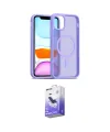 ieg™ iPhone 12 Kılıf Siluet Minimal Prime - Siyah Bilvis 5in1 5D Magic Hayalet Cam Ekran Koruyucu