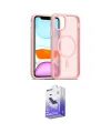 ieg™ iPhone 12 Kılıf Siluet Minimal Prime - Siyah Bilvis 5in1 5D Magic Hayalet Cam Ekran Koruyucu