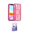 ieg™ iPhone 12 Kılıf Siluet Minimal Prime - Siyah Bilvis 5in1 5D Magic Hayalet Cam Ekran Koruyucu