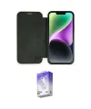 ieg™ iPhone 12 Kılıf Siluet Minimal Serisi - Siyah Bilvis 5in1 3D Magic Cam Ekran Koruyucu