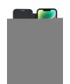ieg™ iPhone 12 Kılıf Siluet Minimal Serisi - Siyah Bilvis 5in1 3D Magic Cam Ekran Koruyucu
