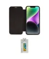 ieg™ iPhone 12 Kılıf Siluet Minimal Serisi - Siyah Polymer Nano Ekran Koruyucu