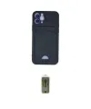 ieg™ iPhone 12 Kılıf Vadi Çizgi Prime - Siyah Joko Magic 5D Hayalet Cam