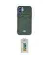 ieg™ iPhone 12 Kılıf Vadi Çizgi Prime - Siyah Polymer Nano Ekran Koruyucu
