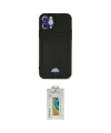 ieg™ iPhone 12 Kılıf Vadi Çizgi Prime - Siyah Polymer Nano Ekran Koruyucu
