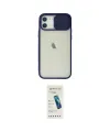 ieg™ iPhone 12 Kılıf Vadi Çizgi - Şeffaf Pasifik Cam Ekran Koruyucu