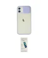 ieg™ iPhone 12 Kılıf Vadi Çizgi - Şeffaf Pasifik Cam Ekran Koruyucu