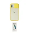 ieg™ iPhone 12 Kılıf Vadi Çizgi - Şeffaf Pasifik Cam Ekran Koruyucu
