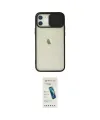 ieg™ iPhone 12 Kılıf Vadi Çizgi - Şeffaf Pasifik Cam Ekran Koruyucu