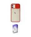 ieg™ iPhone 12 Kılıf Vadi Çizgi - Siyah Bilvis 5in1 3D Magic Cam Ekran Koruyucu