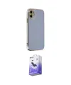 ieg™ iPhone 12 Kılıf Yankı Serisi - Siyah Bilvis 5in1 5D Magic Hayalet Cam Ekran Koruyucu