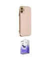 ieg™ iPhone 12 Kılıf Yankı Serisi - Siyah Bilvis 5in1 5D Magic Hayalet Cam Ekran Koruyucu
