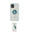 ieg™ iPhone 12 Kılıf Yörünge Çizgi - Şeffaf Pasifik Cam Ekran Koruyucu