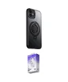 ieg™ iPhone 12 Kılıf Zirve Çizgi Prime - Siyah Bilvis 5in1 3D Magic Cam Ekran Koruyucu
