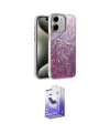 ieg™ iPhone 12 Kılıf Zirve Modern Prime - Siyah Bilvis 5in1 5D Magic Hayalet Cam Ekran Koruyucu
