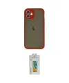 ieg™ iPhone 12 Mini Kılıf Ahenk Çizgi Serisi - Siyah Polymer Nano Ekran Koruyucu