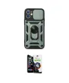 ieg™ iPhone 12 Mini Kılıf Ahenk Klasik - Şeffaf Temperli Cam Ekran Koruyucu