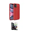 ieg™ iPhone 12 Mini Kılıf Doruk Klasik Özel Seri - Şeffaf Temperli Cam Ekran Koruyucu