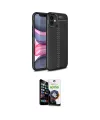 ieg™ iPhone 12 Mini Kılıf Doruk Klasik Özel Seri - Şeffaf Temperli Cam Ekran Koruyucu