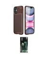 ieg™ iPhone 12 Mini Kılıf Eksen Form Prime - Şeffaf 360 Full Body Arka Koruyucu