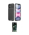 ieg™ iPhone 12 Mini Kılıf Eksen Form Prime - Şeffaf 360 Full Body Arka Koruyucu