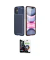 ieg™ iPhone 12 Mini Kılıf Eksen Form Prime - Şeffaf Temperli Cam Ekran Koruyucu