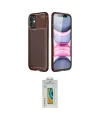 ieg™ iPhone 12 Mini Kılıf Eksen Form Prime - Siyah Polymer Nano Ekran Koruyucu