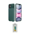 ieg™ iPhone 12 Mini Kılıf Eksen Form Prime - Siyah Polymer Nano Ekran Koruyucu
