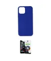 ieg™ iPhone 12 Mini Kılıf Kozmos Yansıma Özel Seri - Şeffaf Temperli Cam Ekran Koruyucu