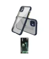 ieg™ iPhone 12 Mini Kılıf Nova Asil Özel Seri - Siyah 360 Mat Full Body Arka Koruyucu