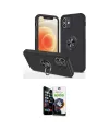 ieg™ iPhone 12 Mini Kılıf Odak Form Prime - Şeffaf Temperli Cam Ekran Koruyucu