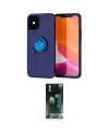 ieg™ iPhone 12 Mini Kılıf Yankı Form Prime - Siyah 360 Mat Full Body Arka Koruyucu