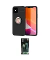 ieg™ iPhone 12 Mini Kılıf Yankı Form Prime - Siyah 360 Mat Full Body Arka Koruyucu