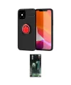 ieg™ iPhone 12 Mini Kılıf Yankı Form Prime - Siyah 360 Mat Full Body Arka Koruyucu