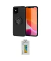 ieg™ iPhone 12 Mini Kılıf Yankı Form Prime - Siyah Polymer Nano Ekran Koruyucu