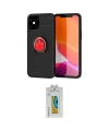 ieg™ iPhone 12 Mini Kılıf Yankı Form Prime - Siyah Polymer Nano Ekran Koruyucu