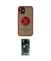 ieg™ iPhone 12 Mini Kılıf Yörünge Çizgi - Şeffaf 360 Full Body Arka Koruyucu