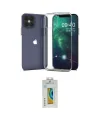 ieg™ iPhone 12 Mini Kılıf Zirve Doku - Siyah Polymer Nano Ekran Koruyucu