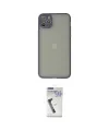 ieg™ iPhone 12 Pro Kılıf Ahenk Çizgi Serisi - Şeffaf Uv Polymer Nano Ekran Koruyucu