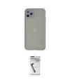 ieg™ iPhone 12 Pro Kılıf Ahenk Çizgi Serisi - Şeffaf Uv Polymer Nano Ekran Koruyucu