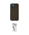 ieg™ iPhone 12 Pro Kılıf Ahenk Çizgi Serisi - Şeffaf Uv Polymer Nano Ekran Koruyucu
