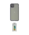 ieg™ iPhone 12 Pro Kılıf Ahenk Çizgi Serisi - Siyah Polymer Nano Ekran Koruyucu