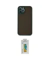 ieg™ iPhone 12 Pro Kılıf Ahenk Çizgi Serisi - Siyah Polymer Nano Ekran Koruyucu