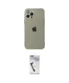 ieg™ iPhone 12 Pro Kılıf Ahenk Doku - Şeffaf Uv Polymer Nano Ekran Koruyucu
