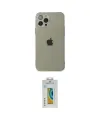 ieg™ iPhone 12 Pro Kılıf Ahenk Doku - Siyah Polymer Nano Ekran Koruyucu