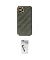 ieg™ iPhone 12 Pro Kılıf Ahenk Işık - Şeffaf Uv Polymer Nano Ekran Koruyucu