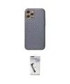 ieg™ iPhone 12 Pro Kılıf Ahenk Işık - Şeffaf Uv Polymer Nano Ekran Koruyucu