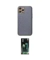 ieg™ iPhone 12 Pro Kılıf Ahenk Işık - Siyah 360 Mat Full Body Arka Koruyucu
