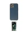 ieg™ iPhone 12 Pro Kılıf Ahenk Işık - Siyah 360 Mat Full Body Arka Koruyucu