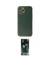 ieg™ iPhone 12 Pro Kılıf Ahenk Işık - Siyah 360 Mat Full Body Arka Koruyucu